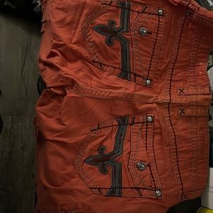 Rock revival cargo shorts